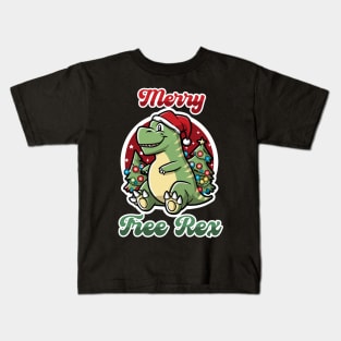 Merry Tree Rex Kids T-Shirt